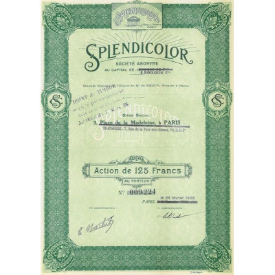 Splendicolor (1928) (Act 125 F)