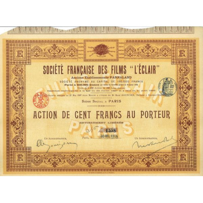 Sté Française des Films "L'eclair"
