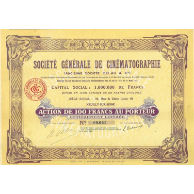 Sté Gale de Cinématographie (Anc Sté Delac & Cie)