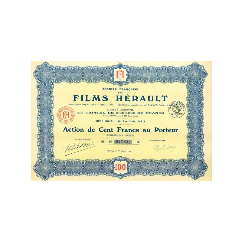 Sté Française des Films Hérault