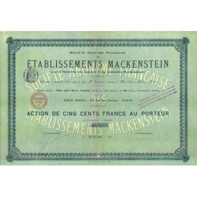S.A. Française des Ets Mackenstein