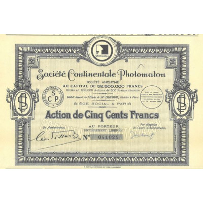 Sté Continentale Photomaton