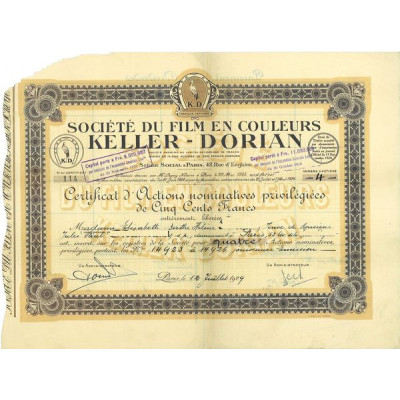 Sté du Film en Couleurs Keller-Dorian (certif)