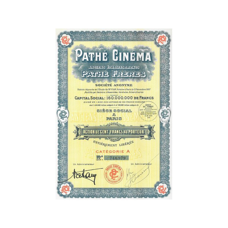Pathé Cinéma - Anc Ets Pathé Frères