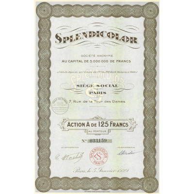 Splendicolor (1929) (Act 125 F)