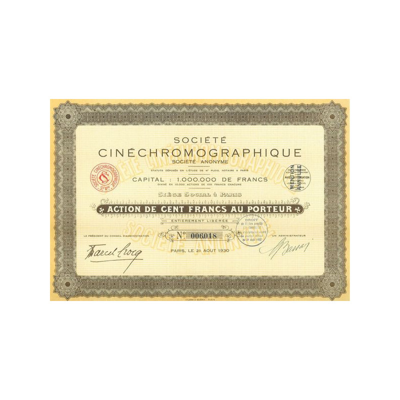 Sté Cinéchromographique