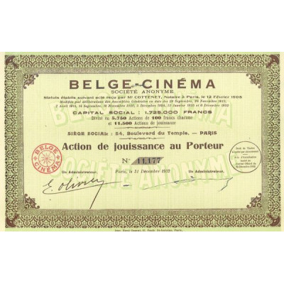 Belge-Cinéma (Act Jouissance) (modèle 2)