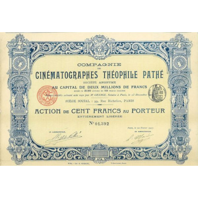 Cie des Cinématographes Théophile Pathé (Act)