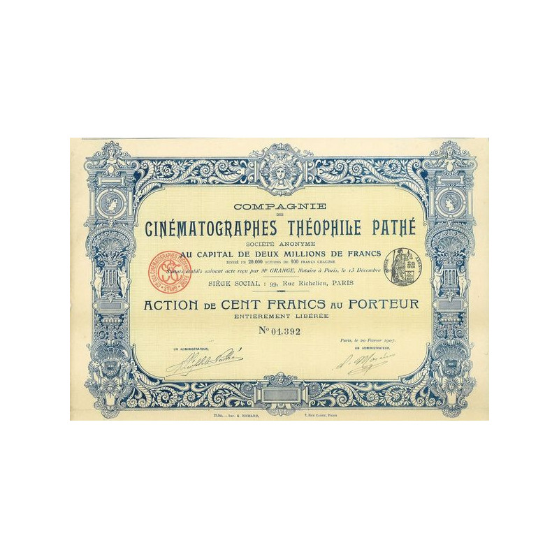 Cie des Cinématographes Théophile Pathé (Act)