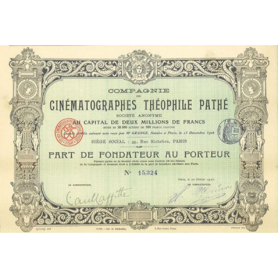 Cie des Cinématographes Théophile Pathé (PF)