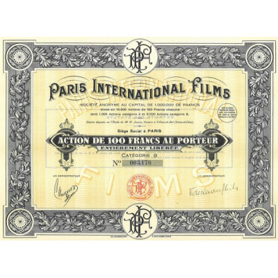 Paris International Films (Catégorie B)