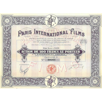 Paris International Films (Catégorie A)