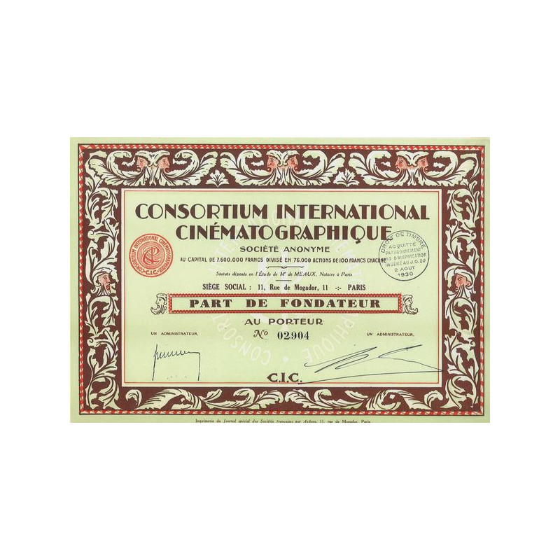 Consortium International Cinématographique (PF)
