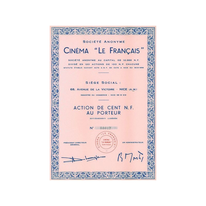 S.A. Cinéma "Le Français" (1 Act)