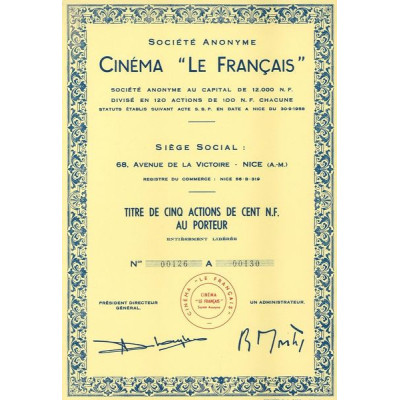 S.A. Cinéma "Le Français" (5 Act)