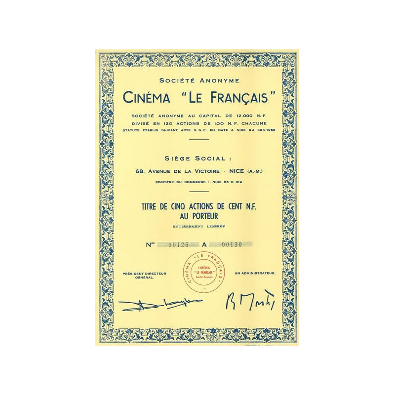 S.A. Cinéma "Le Français" (5 Act)