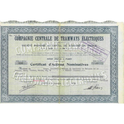 Cie Centrale des Tramways Electriques
