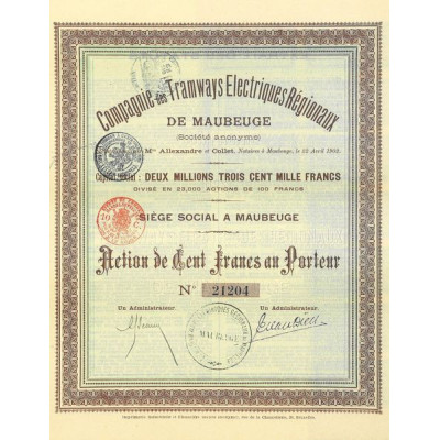 Cie des Tramways Electriques Régionaux de Maubeuge