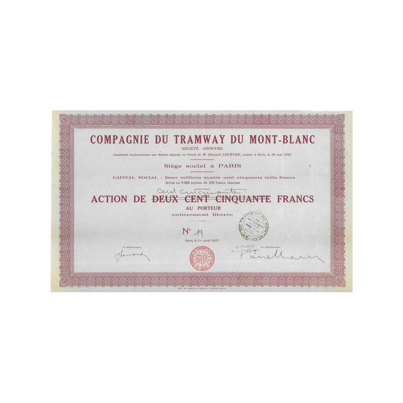 Cie du Tramway du Mont-Blanc