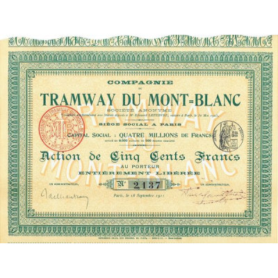 Cie du Tramway du Mont-Blanc (Act 500 F)