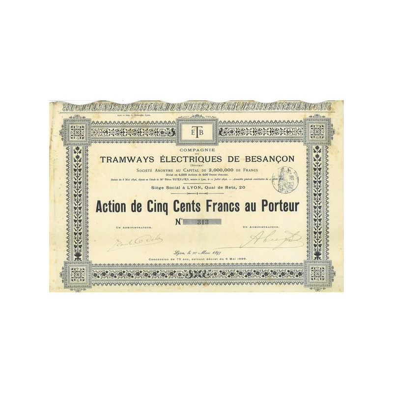 Cie des Tramways Electriques de Besançon