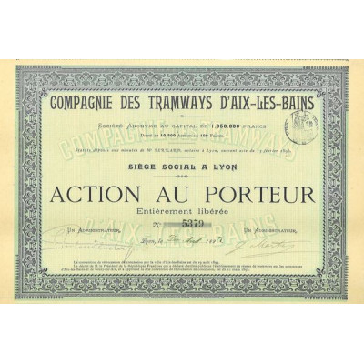 Cie des Tramways d'Aix-les-Bains