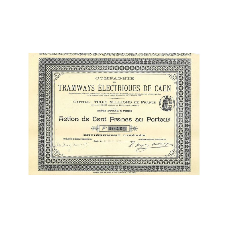 Cie des Tramways Electriques de Caen