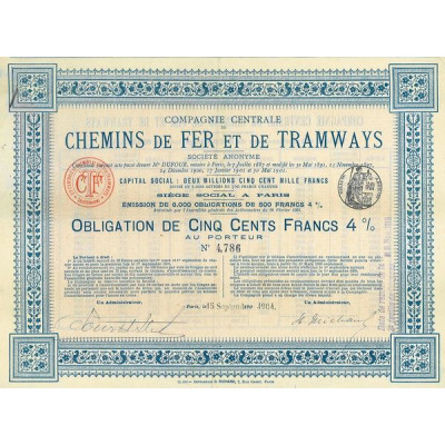 Cie Centrale de Chemins de Fer et de Tramways