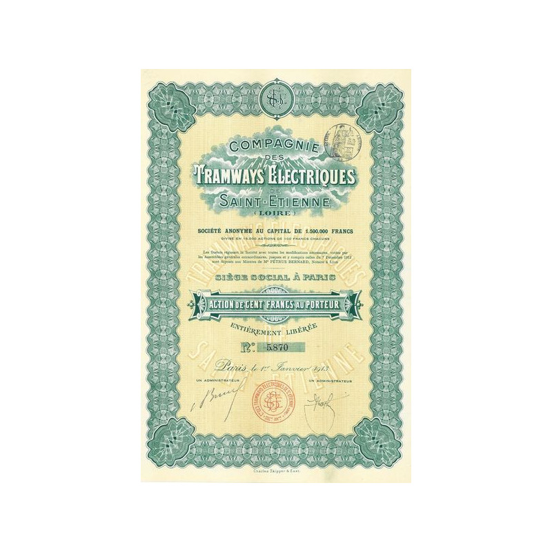 Cie des Tramways Electriques de Saint-Etienne (Loire)