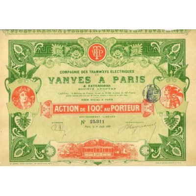 Cie des Tramways Electriques de Vanves à Paris (1899)