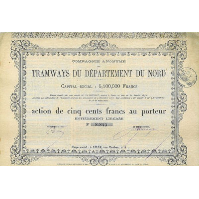 Cie Anonyme des Tramways du Département du Nord