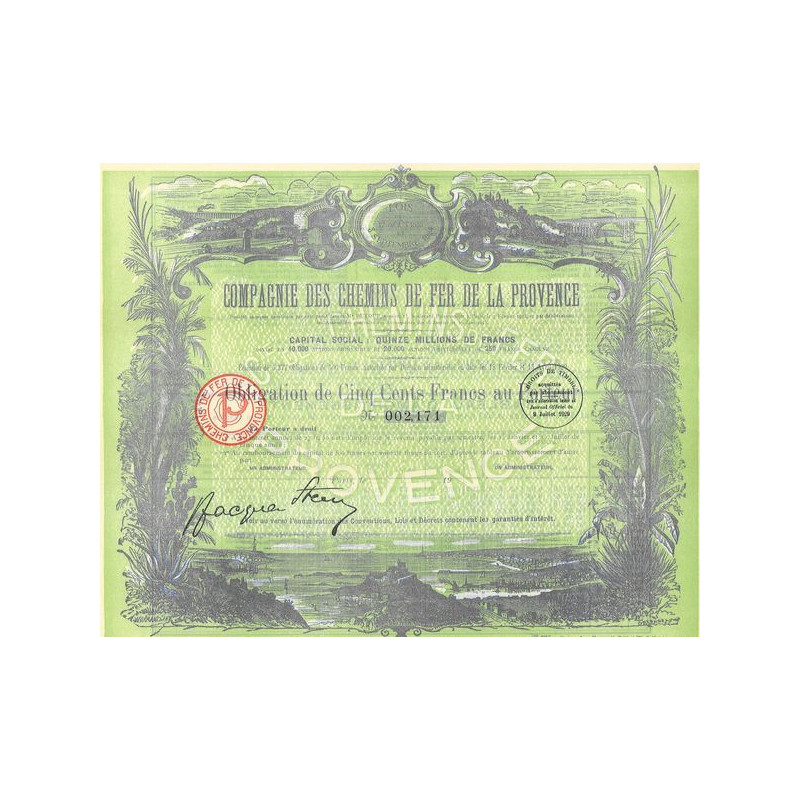Cie des Chemins de Fer de la Provence (Obl)