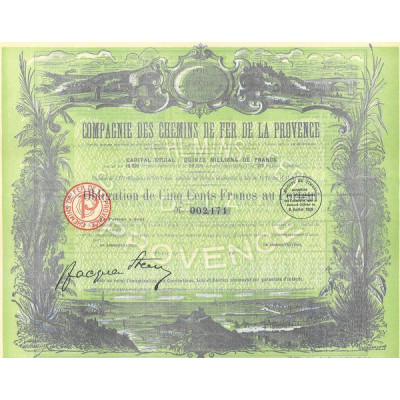 Cie des Chemins de Fer de la Provence (Obl)