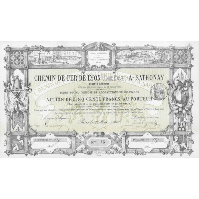 Chemin de Fer de Lyon (Croix Rousse) à Sathonay