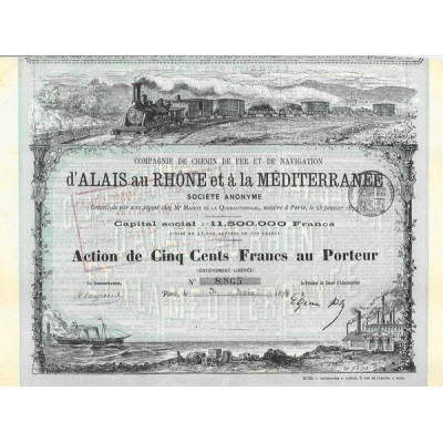 Cie de Chemin de Fer et de Navigation d'Alais au Rhône et à la Méditérranée