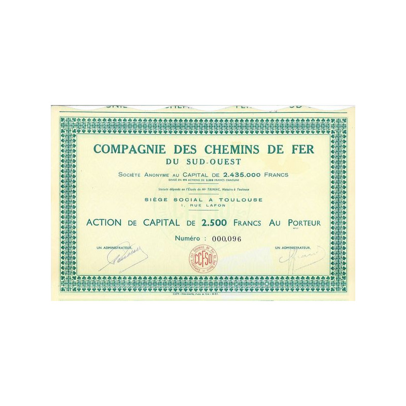 Cie des Chemins de Fer du Sud-Ouest