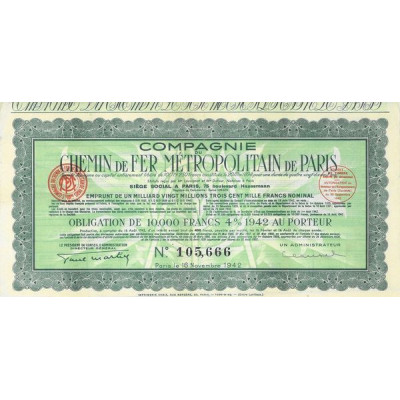Cie du Chemin de Fer Métropolitain de Paris