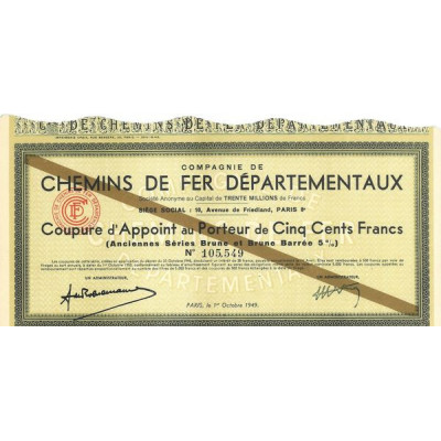 Cie de Chemins de Fer Départementaux