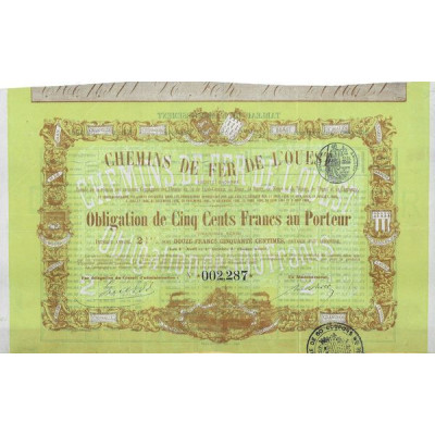 Chemins de Fer de l'Ouest (Obl 500 F)