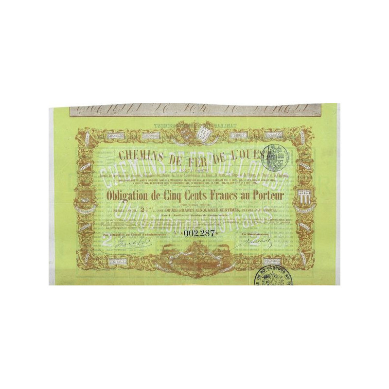 Chemins de Fer de l'Ouest (Obl 500 F)