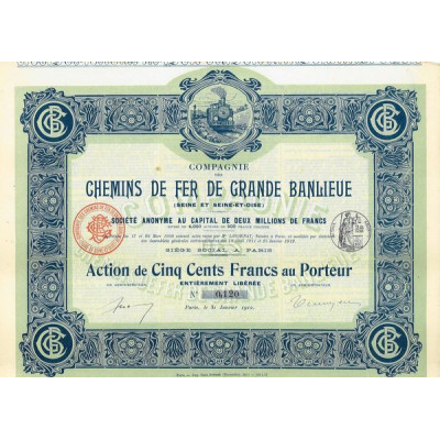 Cie des Chemins de Fer de Grande Banlieue (Seine et Seine-et-Oise)