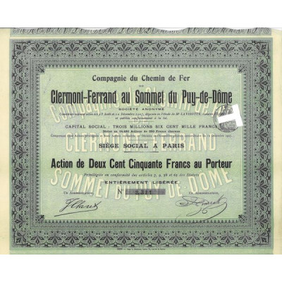Cie du Chemin de Fer de Clermont-Ferrand au Sommet du Puy-de-Dôme