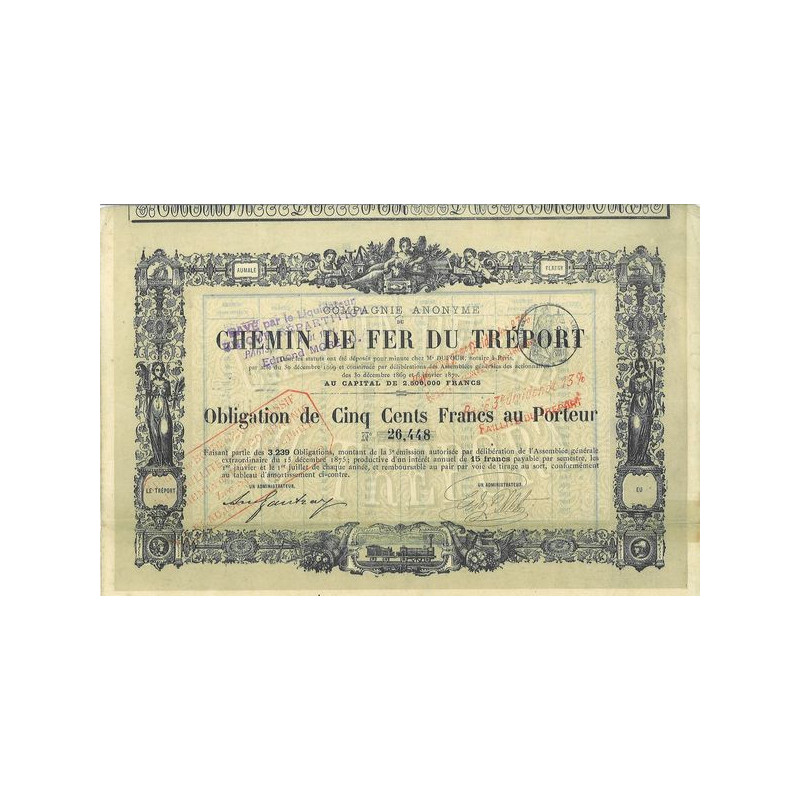 Cie Anonyme du Chemin de Fer du Tréport