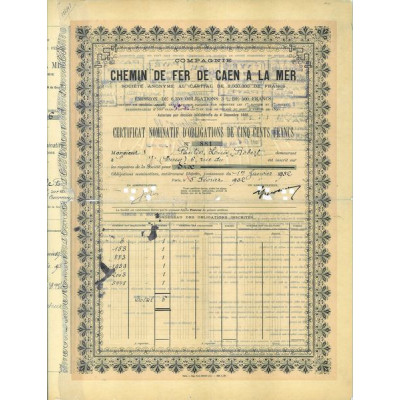 Cie du Chemin de Fer de Caen à la Mer
