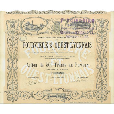 Cie du Chemin de Fer de Fourvières & Ouest-Lyonnais
