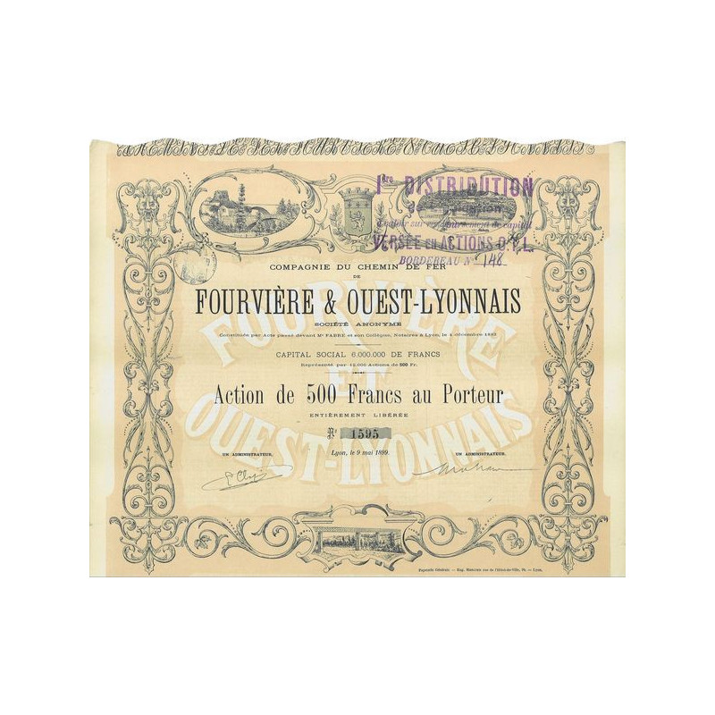 Cie du Chemin de Fer de Fourvières & Ouest-Lyonnais