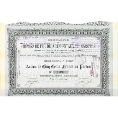 Cie des Chemins de Fer Régionaux du Finistère