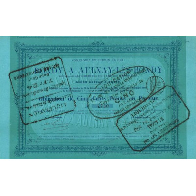 Cie du Chemin de Fer de Bondy à Aulnay-les-Bondy