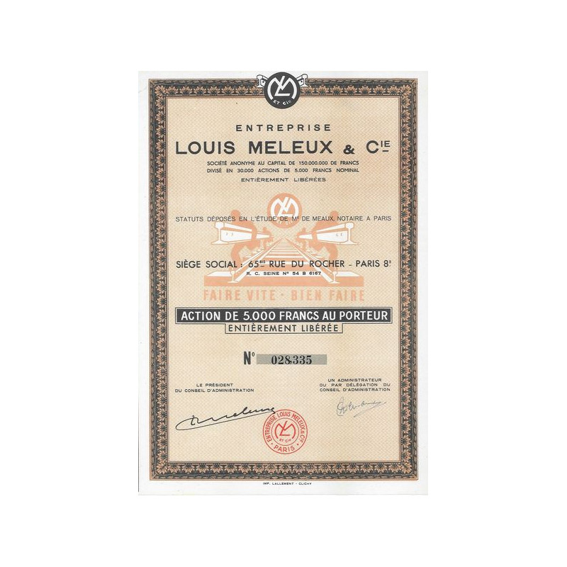 Ets Louis Meleux & Cie (Act 5000 F)