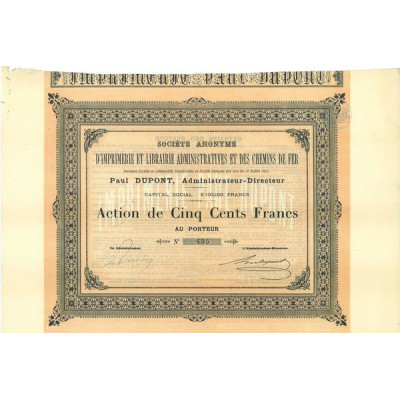 S.A. d'Imprimerie et Librairie Administratives et des Chemins de Fer (Act)